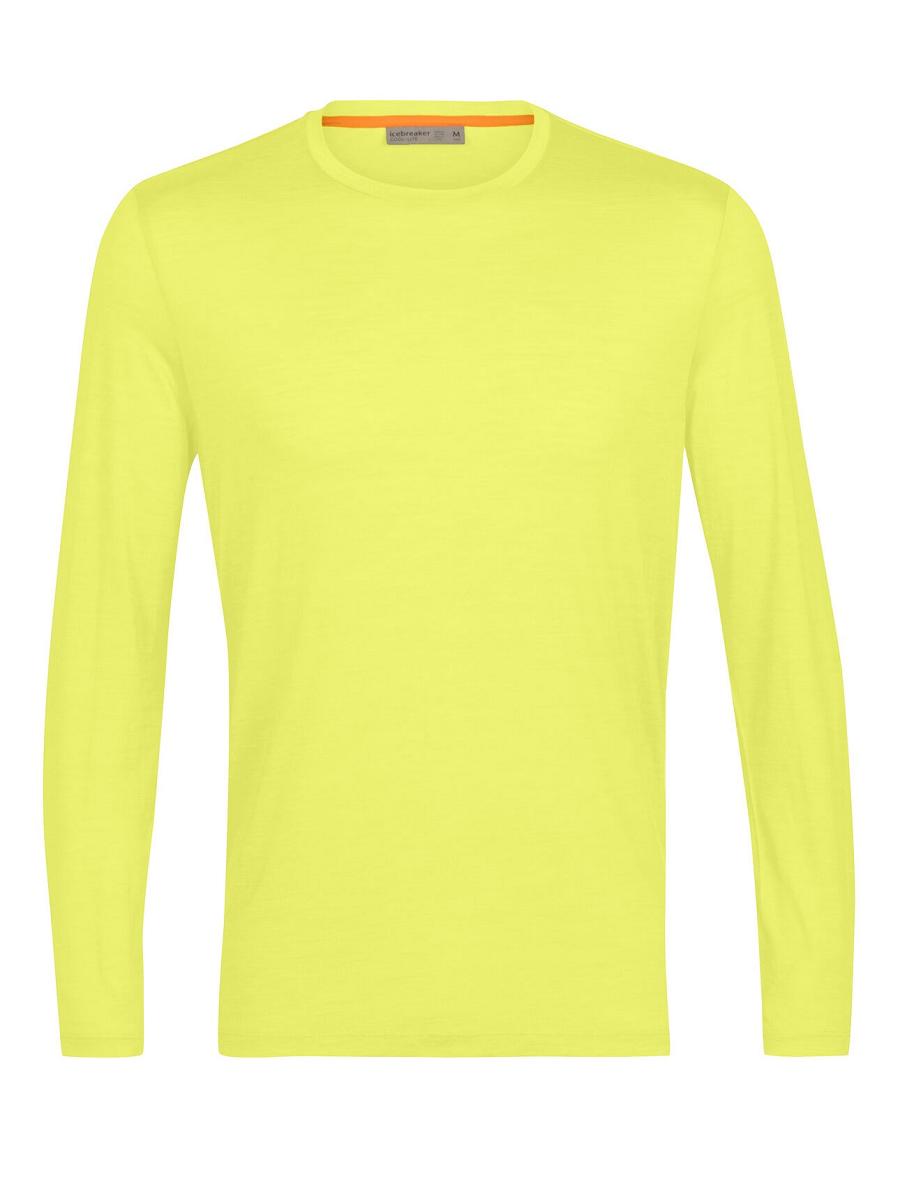 Shine Men's Icebreaker Merino Sphere II T-Shirt Long Sleeve | USA 1229OKIR